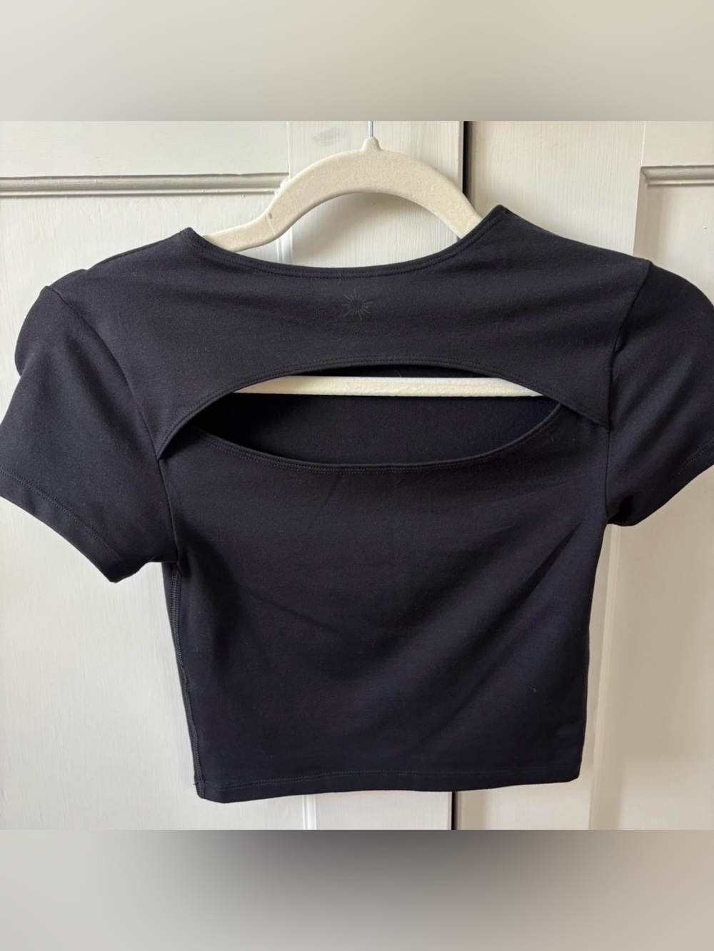Aerie black athletic cut out top